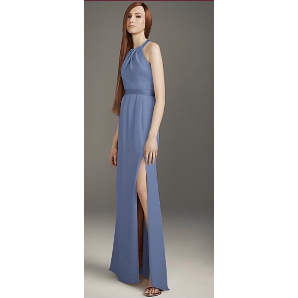 Steel Blue Vera Wang Bridesmaid Dress